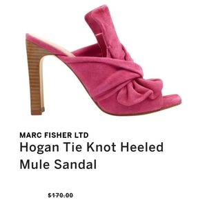 Marc Fisher LTD Hogan tie knot heeled mule 7.5